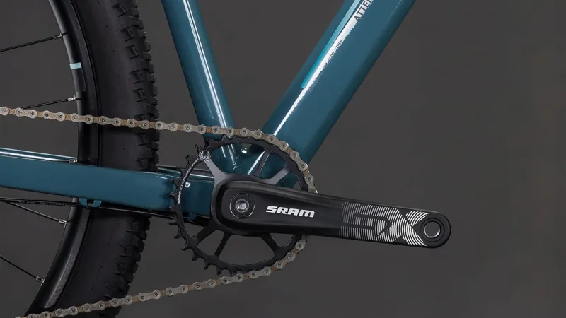 Cube Attention SLX Mountain Bike in Storm and Blue-1