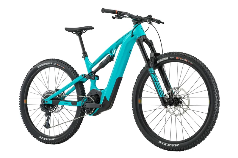 Whyte Bikes E-160 S Full Suspension Electric Mountain Bike in Turquoise with Black and White-1