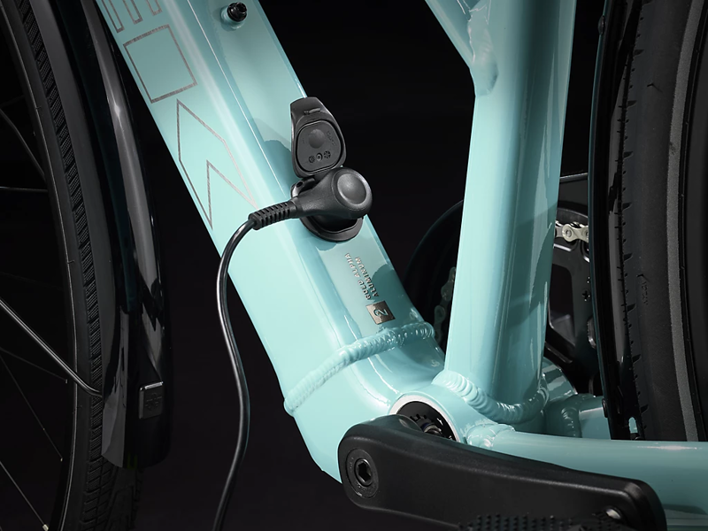 TREK FX+ 2 Stagger 250Wh Electric Hybrid Bike in Blue Sage-3