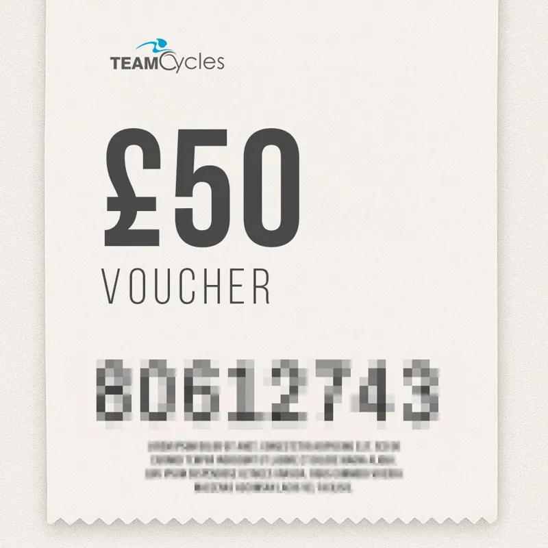 Team Cycles 50 Pound Digital Gift E-Voucher