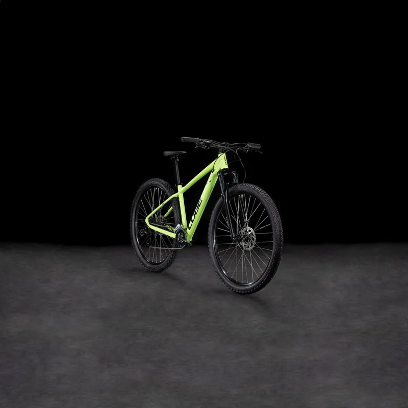 Cube Aim ONE Hardtail Mountain Bike in Lemondsqueeze and Black-6
