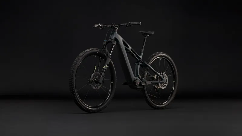 Cube Stereo Hybrid ONE44 HPC Race 800Wh Electric Full Suspension Mountain Bike in Coal and Green-9