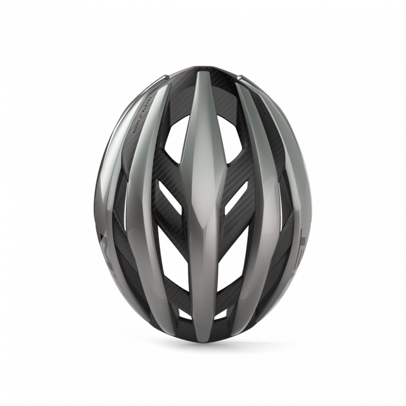 MET Trenta 3K Carbon Airframe Cycling Helmet in Opal Grey-3