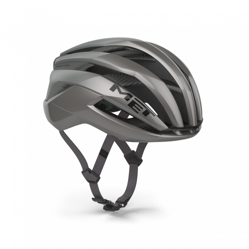 MET Trenta 3K Carbon Airframe Cycling Helmet in Opal Grey-4