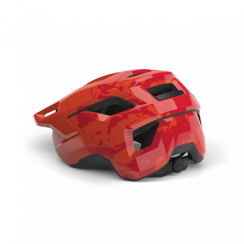 MET Shelter Youth Mountain Bike Helmet in Red - Uni-Size 52-56cm-2