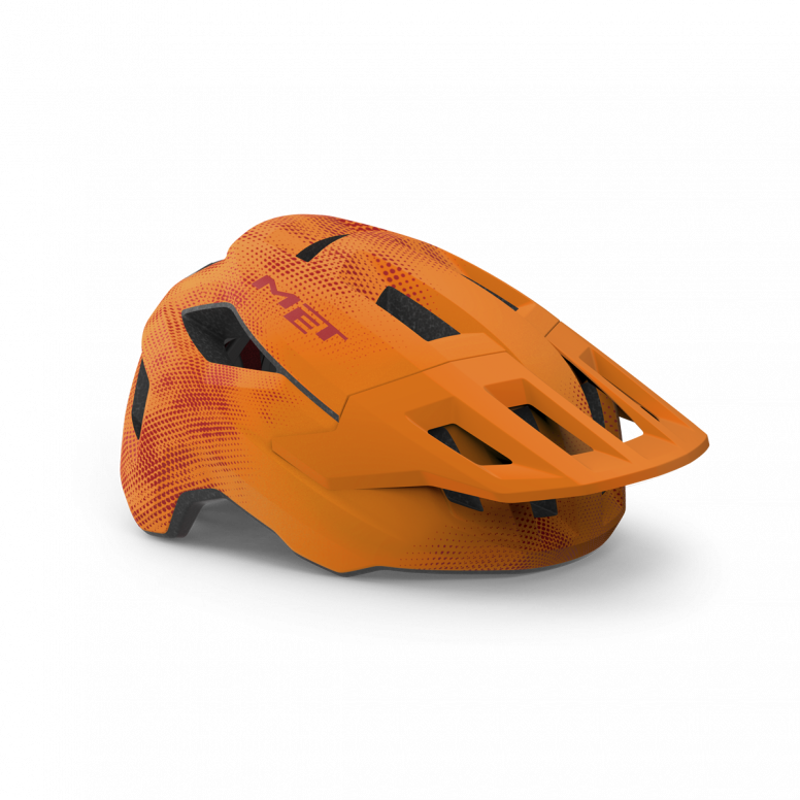 MET Shelter Youth Mountain Bike Helmet in Orange - Uni-Size 52-56cm