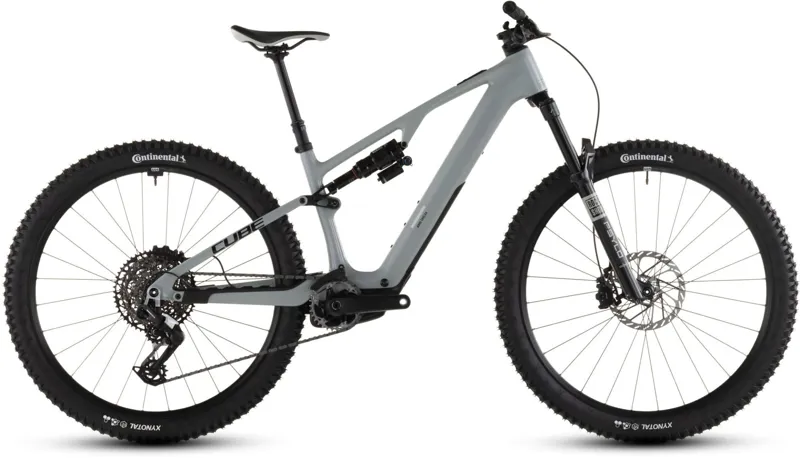 Cube AMS Hybrid ONE44 C:62 Race 400Wh Electric Full Suspension Mountain Bike in Reedbeige and Black