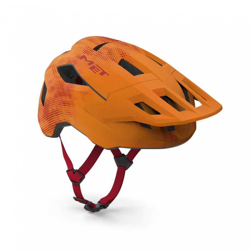 MET Shelter Youth Mountain Bike Helmet in Orange - Uni-Size 52-56cm-4