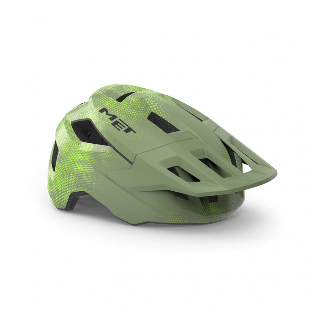 Team Cycles Met MET Shelter Youth Mountain Bike Helmet in Green - Uni-Size 52-56cm | Interest FREE Finance & Online Refund Policy.