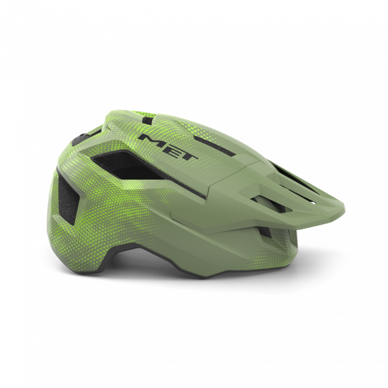 MET Shelter Youth Mountain Bike Helmet in Green - Uni-Size 52-56cm-1