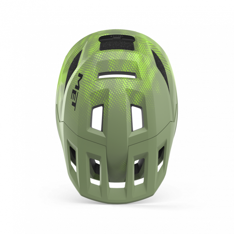 MET Shelter Youth Mountain Bike Helmet in Green - Uni-Size 52-56cm-3