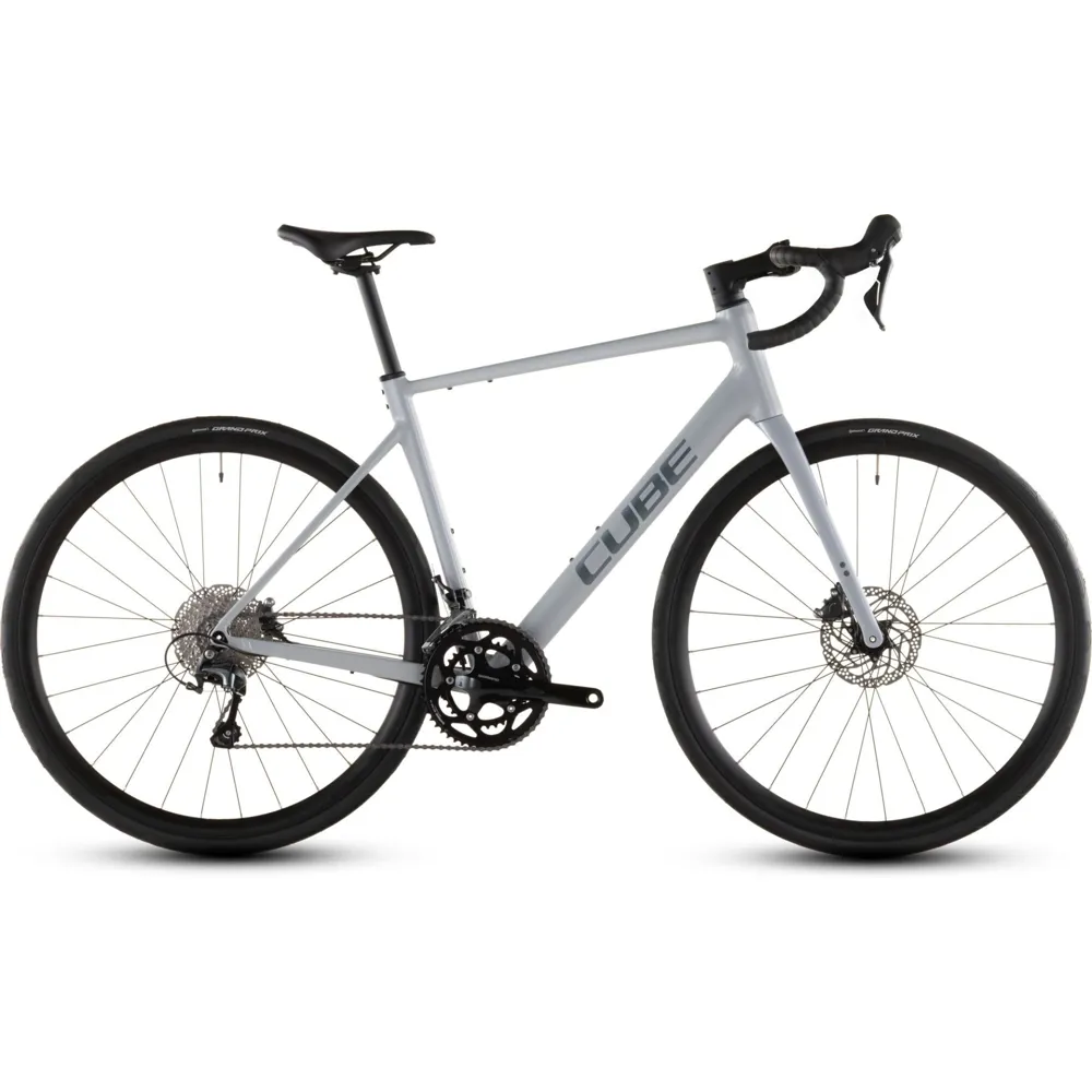 Cube Attain Race Road Bike In Foggrey And Shift