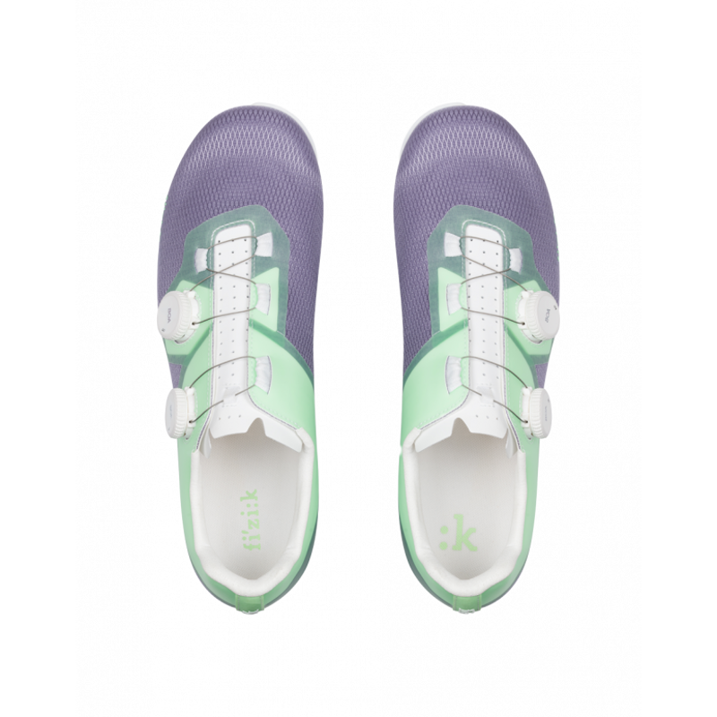 Fizik Lyra Road Cycling Shoes in Lavender and Mint-3