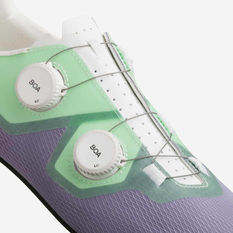 Fizik Lyra Road Cycling Shoes in Lavender and Mint-4