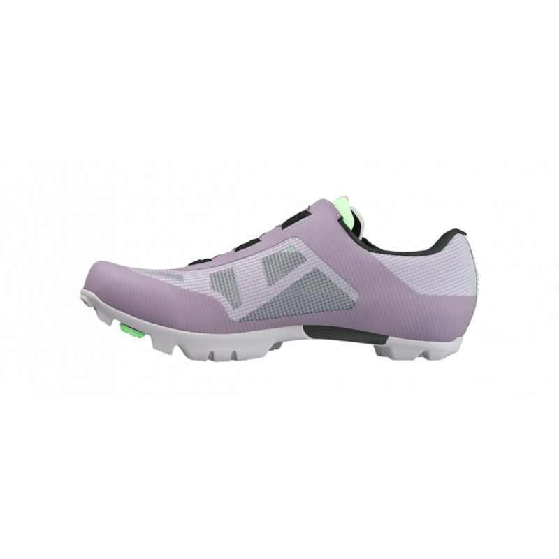 Fizik Vento Proxy Wide Gravel Cycling Shoes in Purple and Green-1
