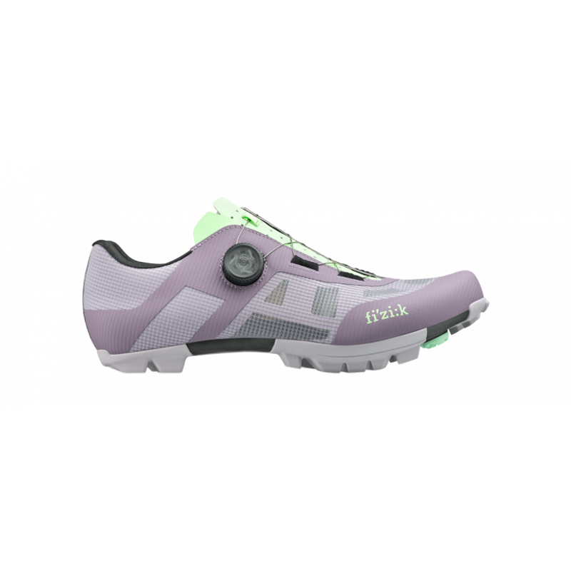 Fizik Vento Proxy Wide Gravel Cycling Shoes in Purple and Green