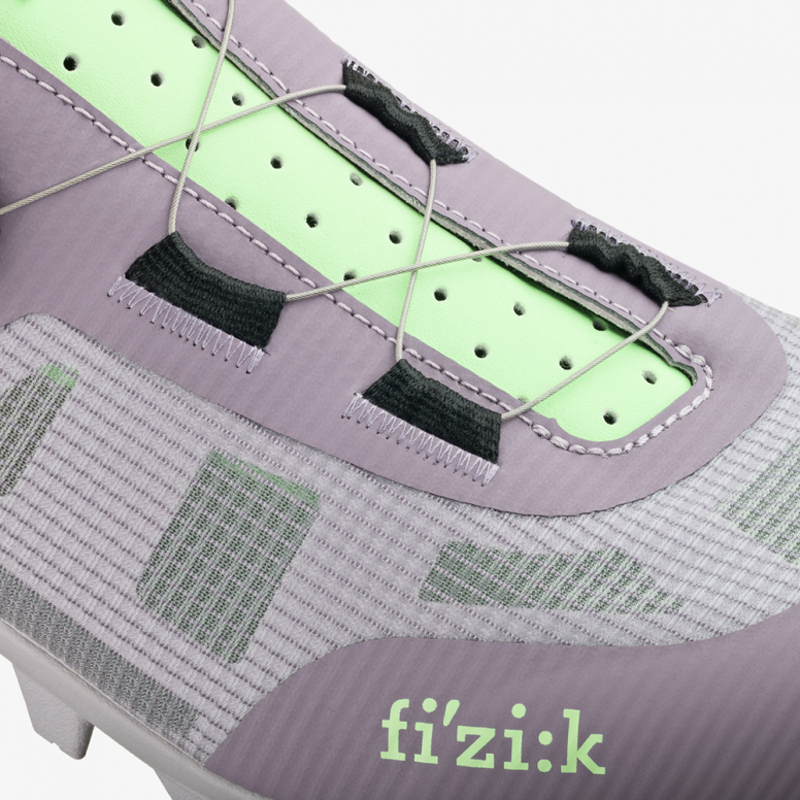 Fizik Vento Proxy Wide Gravel Cycling Shoes in Purple and Green-4