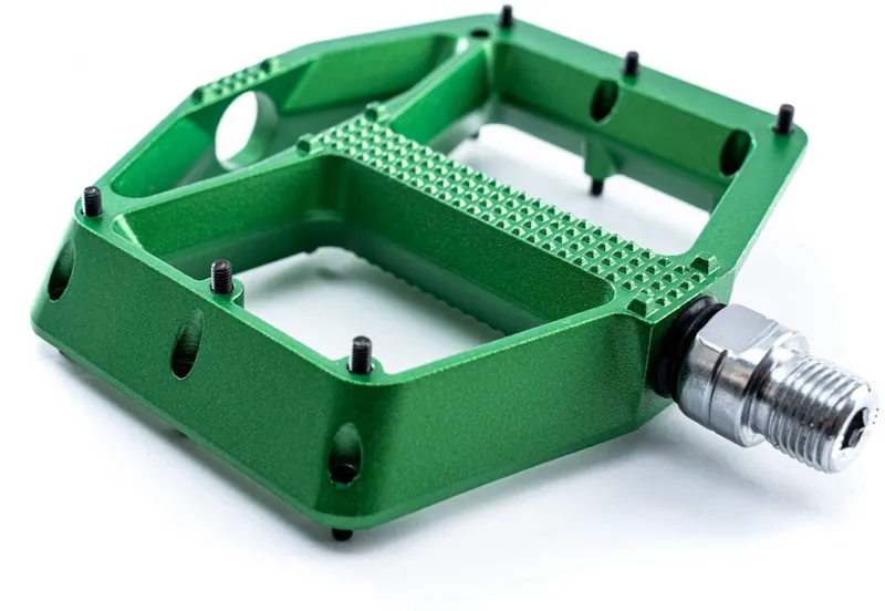 Acid A3-ZP R Flat Mountain Bike Pedals in Green-1