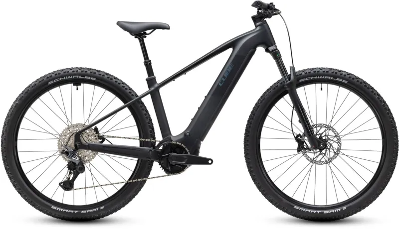 Cube Reaction Hybrid Pro 800Wh Electric Mountain Bike in Silverdust and Prism