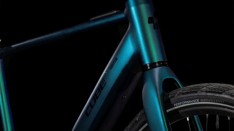 Cube Editor Hybrid SLT 400x 400Wh Electric Hybrid Bike in Goblin and Glossy-2