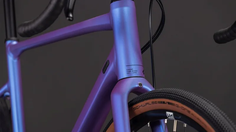 Cube Nuroad EX Gravel Bike in Blueiris and Lilac-3