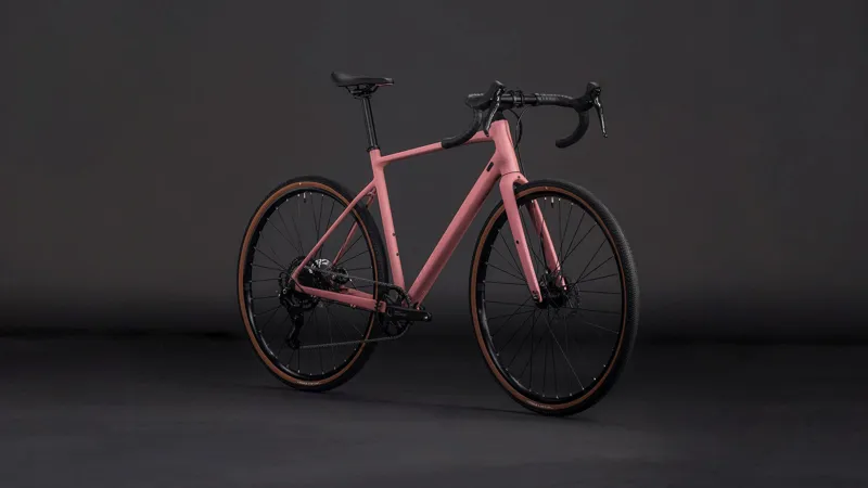 Cube Nuroad One Gravel Bike in Ruby and Puce-6