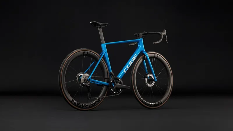 Cube Litening Air C:68X Race Road Bike in Bluetwister and Prizm-9