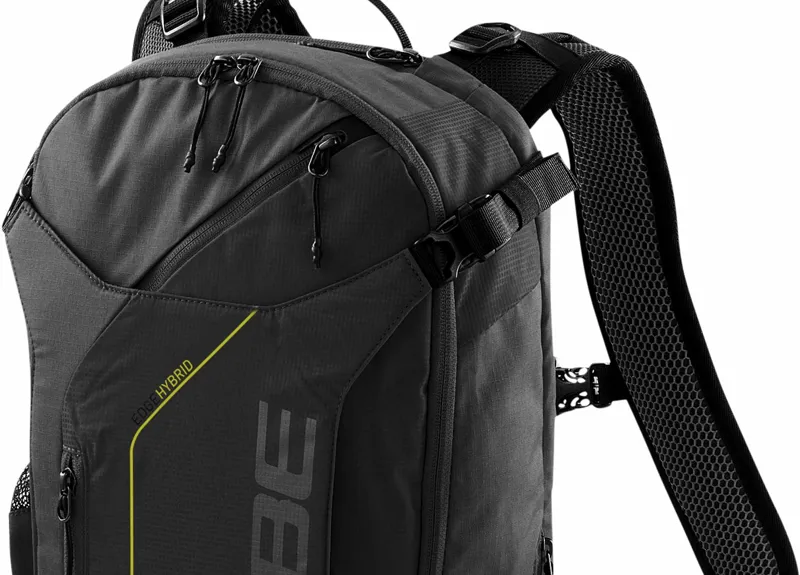 Cube Edge Hybrid Backpack in Black and Lime-1