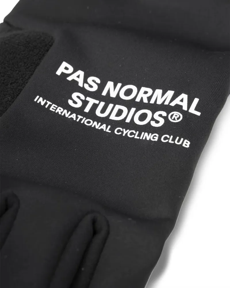Pas Normal Studios Logo Thermal Gloves in Black-2