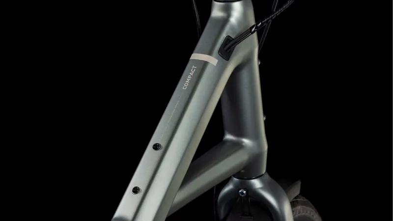 Cube Compact Hybrid Comfort 500Wh Electric Compact Hybrid Bike in Flashgrey and Smoke-1