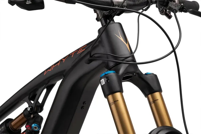Whyte Bikes E-180 RSX MX in Matt Black with Burnt Orange and Gold-1