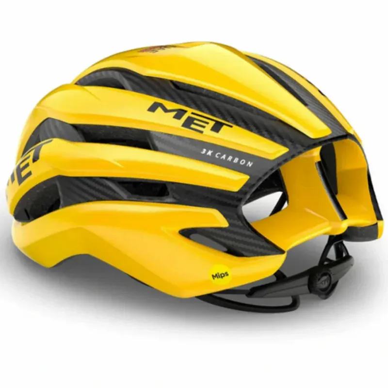 MET Trenta Carbon MIPS Road Cycling Helmet in Jaune-2