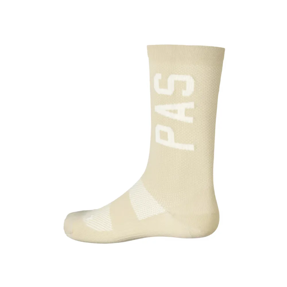 Team Cycles Pas Normal Studios Race Socks in Cream | Interest FREE Finance & Online Refund Policy.