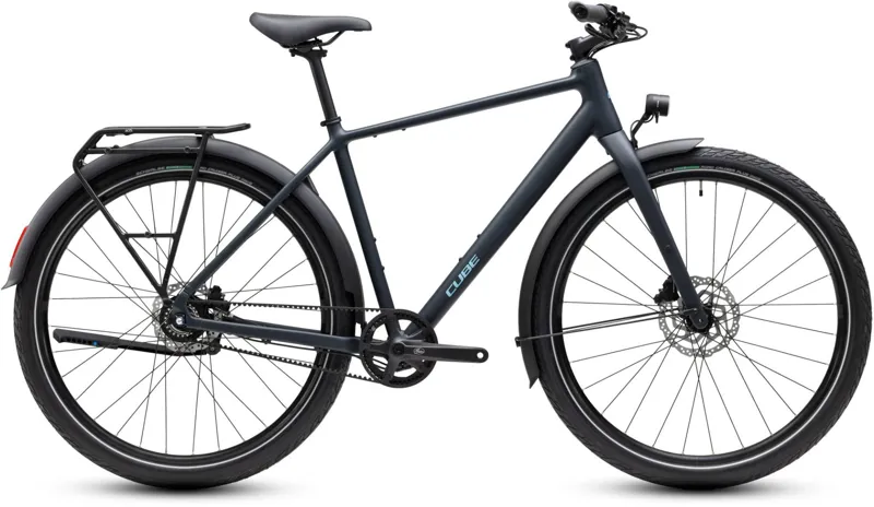 Cube Editor Pro FE Hybrid Bike in Night and Chrome
