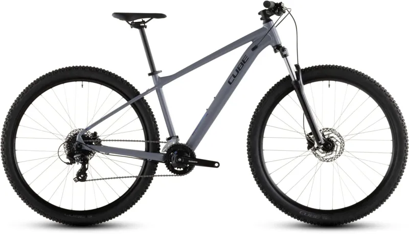 Cube Aim ONE Hardtail Mountain Bike in Smoke and Black