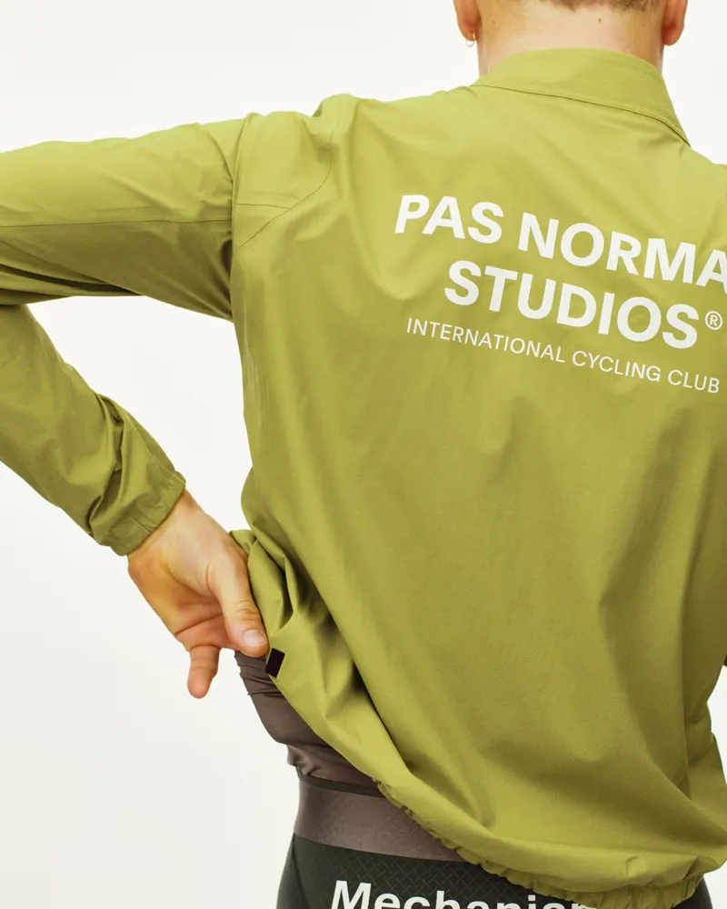 Pas Normal Studios Mechanism Rain Jacket in Moss Green-3