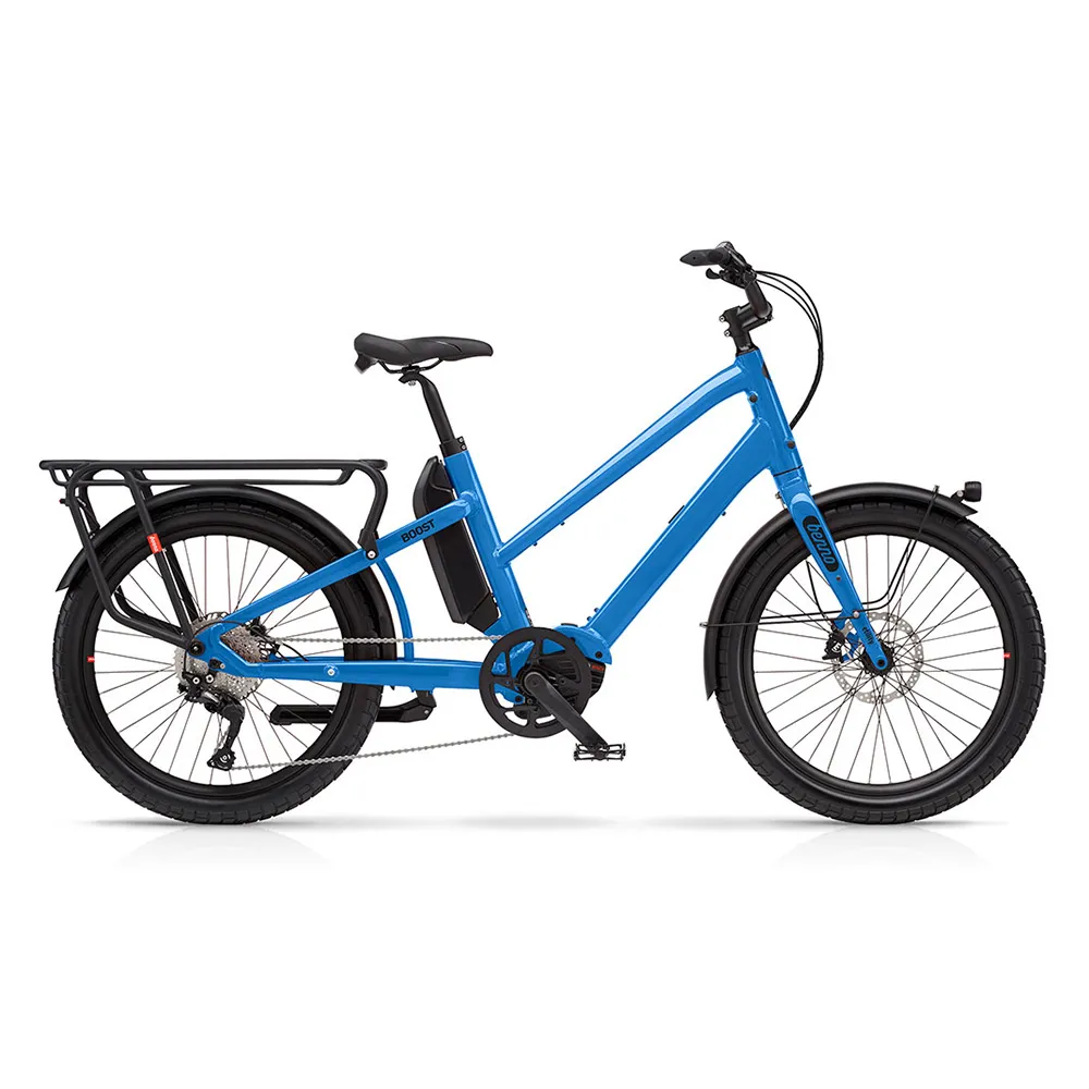 Team Cycles Benno Bikes Boost E CX EVO 5 Easy On 500Wh Electric Cargo Bike in Machine Blue | Interest FREE Finance & Online Refund Policy.