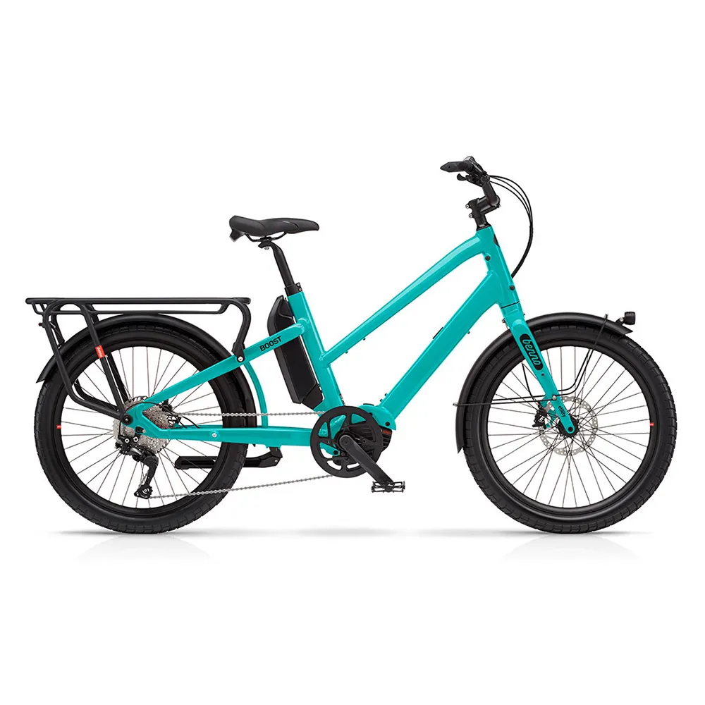 Team Cycles Benno Bikes Boost E CX EVO 5 Easy On 500Wh Electric Cargo Bike in Aqua Green | Interest FREE Finance & Online Refund Policy.