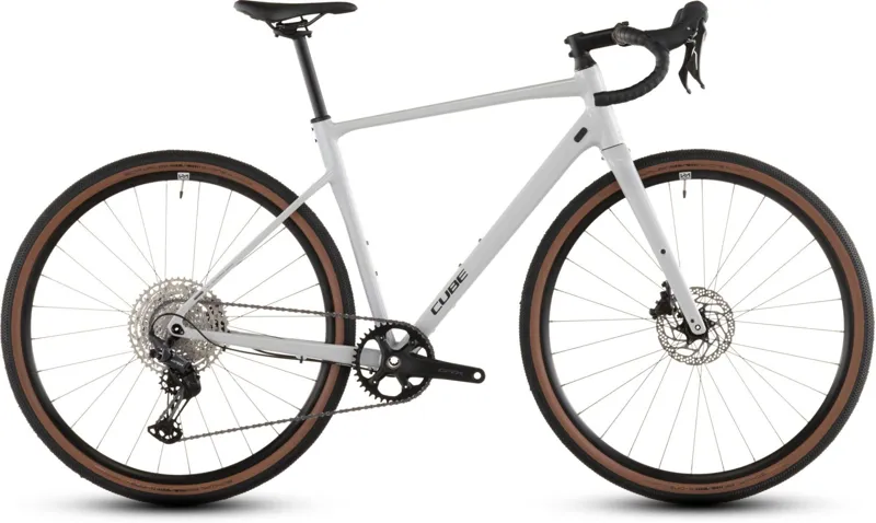Cube Nuroad EX Gravel Bike in Cotton and Grey