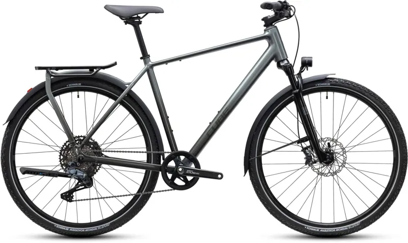 Cube Kathmandu SLT Hybrid Bike in Flashgrey and Chrome