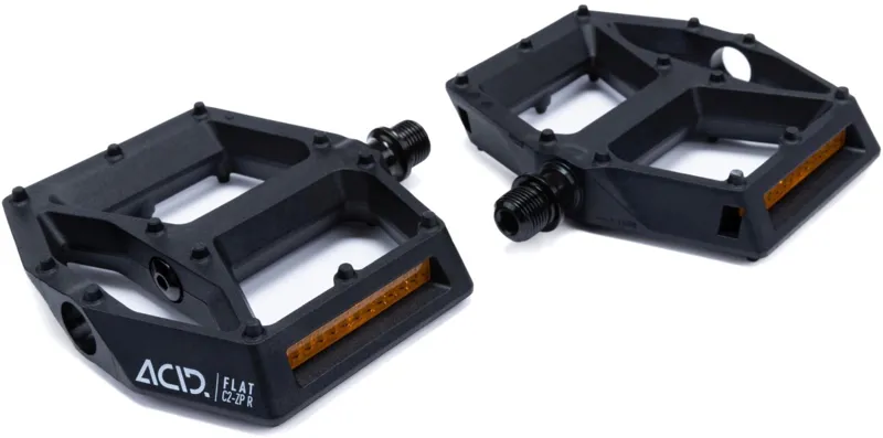 Acid C2-ZP Flat Mountain Bike Pedals in Black-1