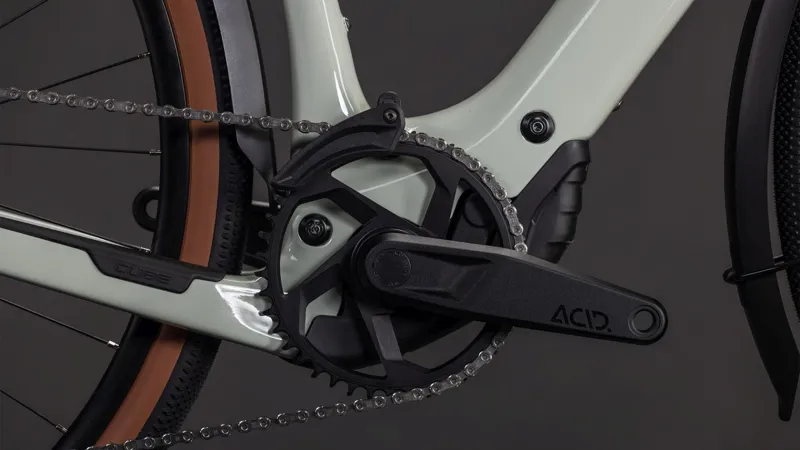 Cube Nuroad Hybrid C:62 Race FE 400Wh Electric Gravel Bike in Reedbeige and Black-2