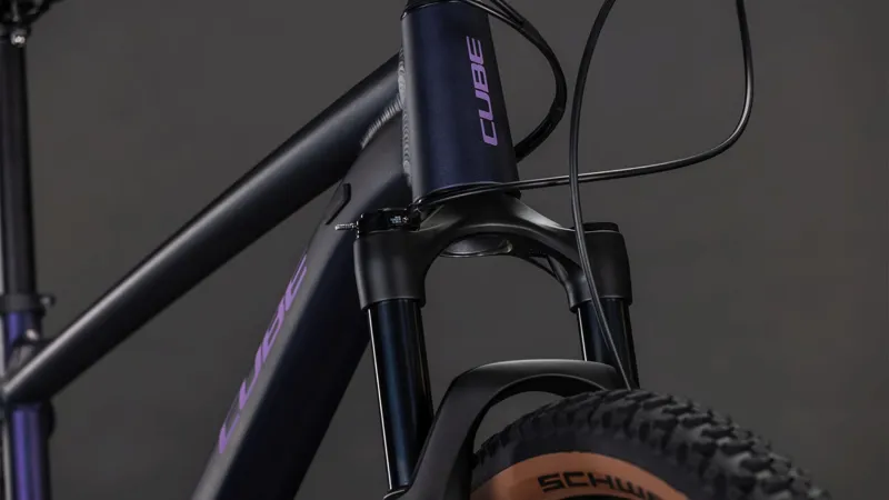 Cube Attention SLX Mountain Bike in Purplegalaxy and Black-1
