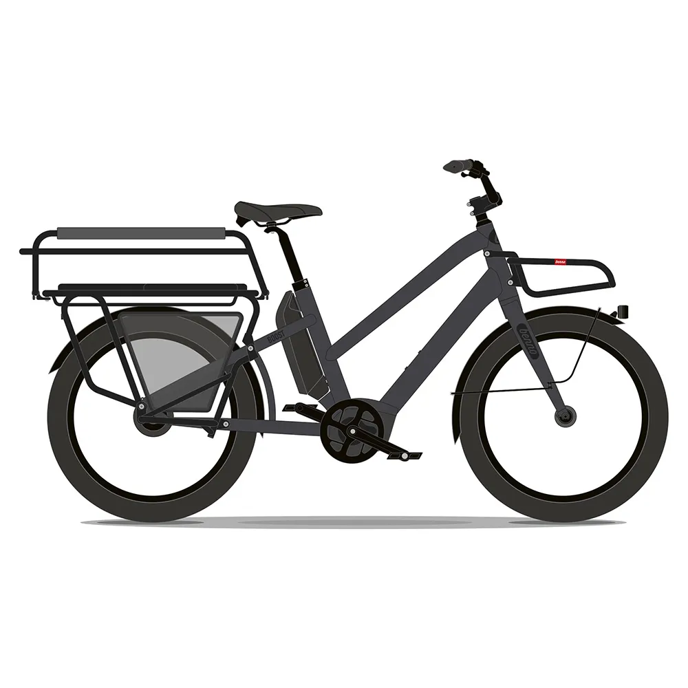 Team Cycles Benno Bikes Boost Performance Fully Loaded Step Thru 500Wh Electric Cargo Bike in Anthracite Grey | Interest FREE Finance & Online Refund Policy.