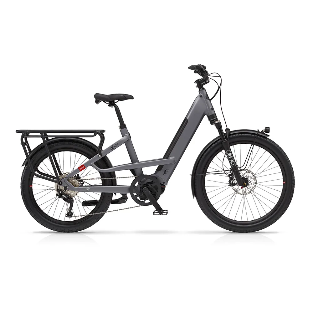 Team Cycles Benno Bikes 46er CX Step-Thru 500Wh Electric Cargo Bike in Anthracite Grey | Interest FREE Finance & Online Refund Policy.