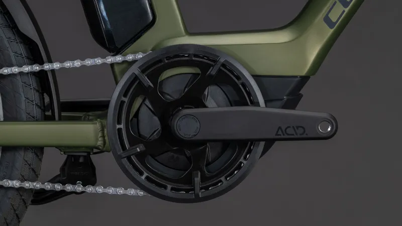 Cube Compact Hybrid Comfort 545Wh Electric Hybrid Bike in Reedgreen and Reflex-2