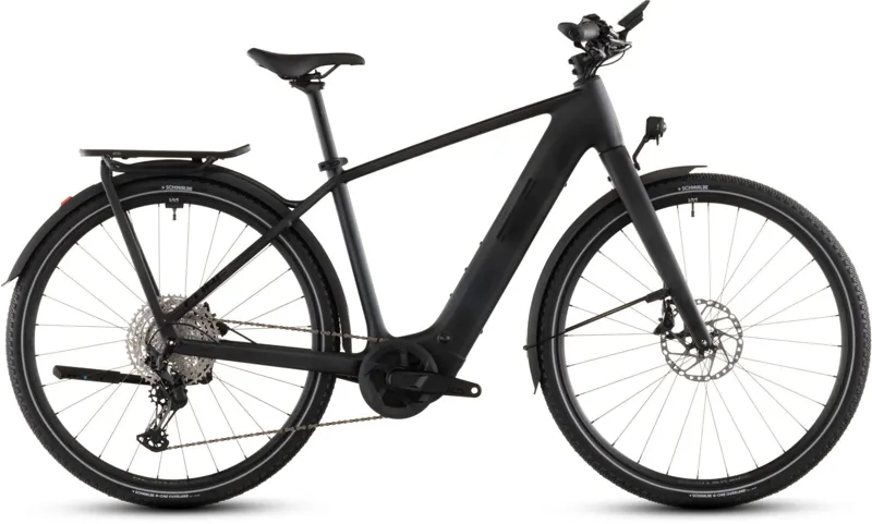 Cube Kathmandu Hybrid C:62 SLX 400Wh Electric Hybrid Bike in Liquidblack and Bluedust