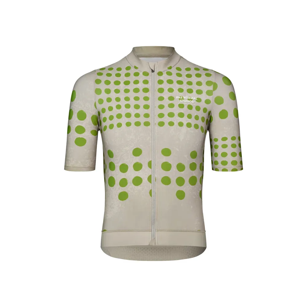 Team Cycles Pas Normal Studios Essential Jersey in Dot Bone | Interest FREE Finance & Online Refund Policy.