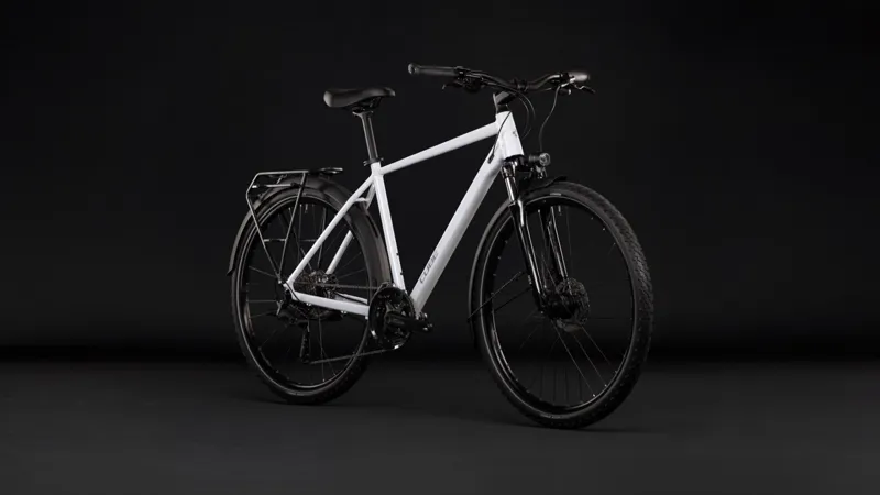 Cube Nature Pro FE Hybrid Bike in Metallicwhite and Reflex-6