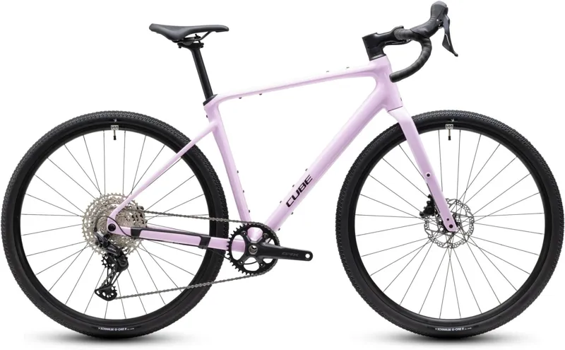 Cube Nuroad EX Gravel Bike in Bubblegum and Black